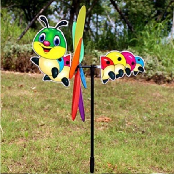 3D Cartoon Animal Cloth Windmill Children Toys Outdoor Decoration, Random Style Delivery - Image 5