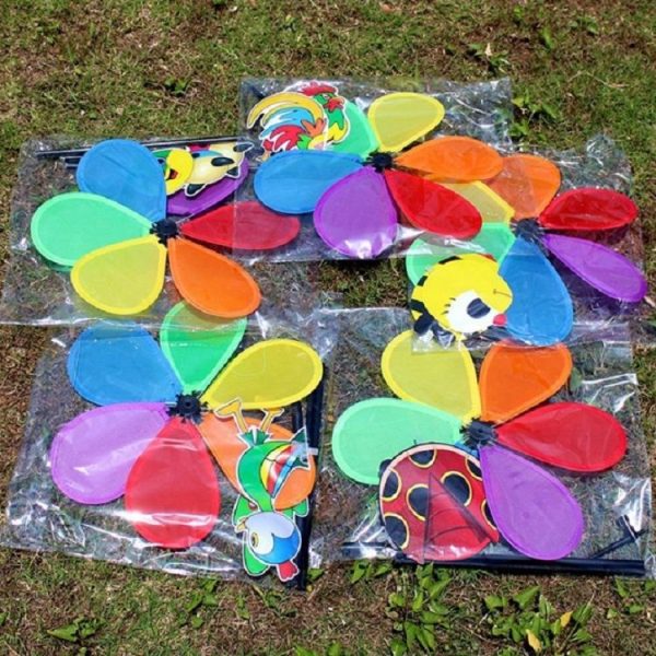 3D Cartoon Animal Cloth Windmill Children Toys Outdoor Decoration, Random Style Delivery - Image 8