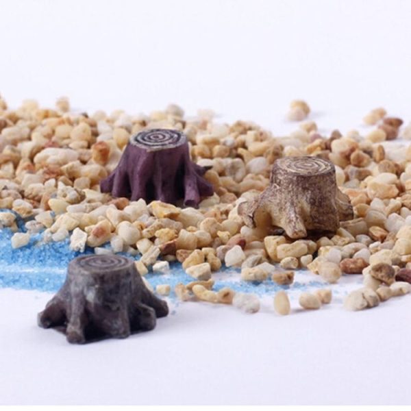 2 PCS Resin Small Stump Creative Tree Pier Micro Landscape Accessories, Random Color Delivery - Image 4
