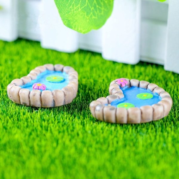 2 PCS Lotus Pond Miniature Landscape Decoration Garden Bonsai Decoration (Ankle) - Image 3