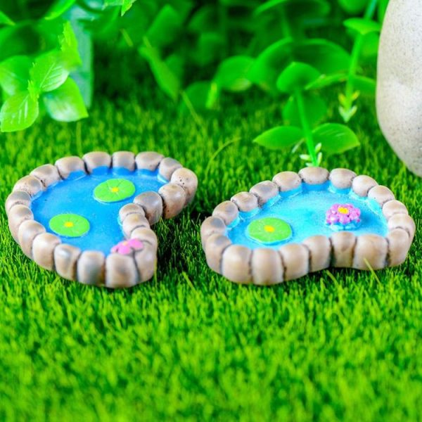 2 PCS Lotus Pond Miniature Landscape Decoration Garden Bonsai Decoration (Ankle) - Image 4