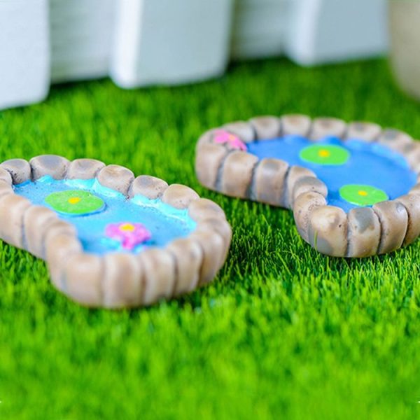 2 PCS Lotus Pond Miniature Landscape Decoration Garden Bonsai Decoration (Ankle) - Image 5