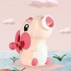 Children Water Toys Hand-cranked Dinosaur Shower Water Spraying Toys (Coral Red)