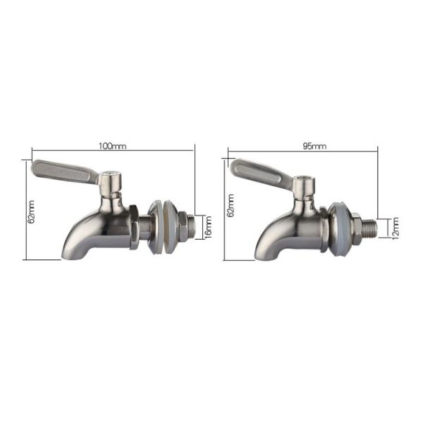 Drink Dispenser Beverage Wine Barrel Tap Spigot Stainless Steel Coffee Juice Faucet - Image 3