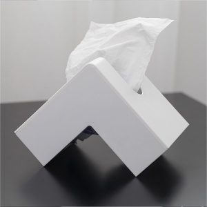 Creative Simple Household Plastic Tissue Paper Storage Box (White)