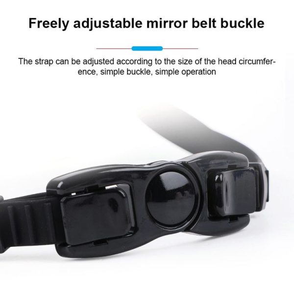 Liquid Silicone Swimming Equipment HD Anti-fog Comfortable Electroplated Swimming Goggles (White Gold Plated) - Image 4