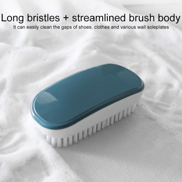 Household Soft Hair Decontamination Shoe Brush Colorful Cleaning Laundry Brush (White) - Image 4