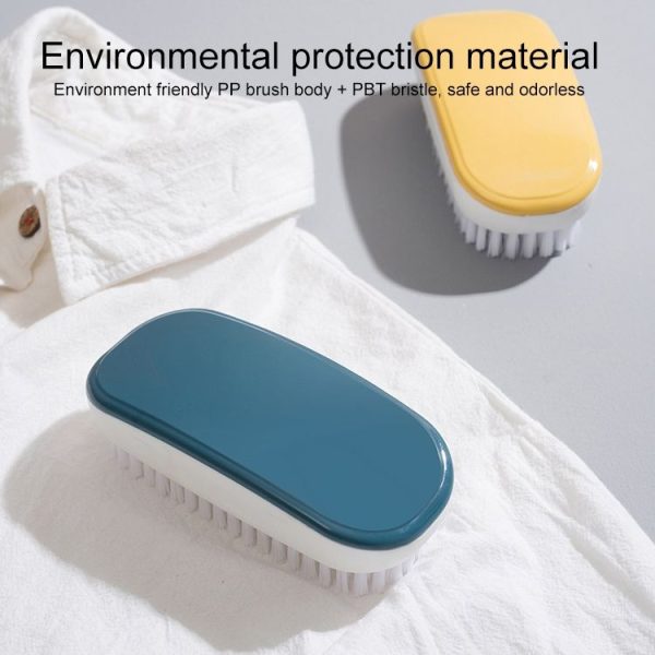 Household Soft Hair Decontamination Shoe Brush Colorful Cleaning Laundry Brush (White) - Image 5