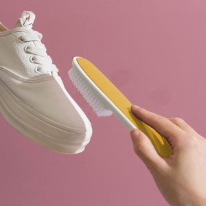 Household Multifunctional Clothes Washing Laundry Brushes Shoe Brush (Yellow)