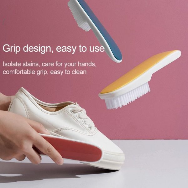 Household Multifunctional Clothes Washing Laundry Brushes Shoe Brush (Yellow) - Image 8