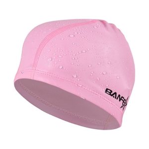 Adult Unisex PU Coated Comfortable Waterproof Swimming Cap (Pink)