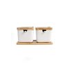 Household Ceramic Seasoning Jar Set Kitchen Supplies, Size: Two Pieces with Two Spoons - Image 2
