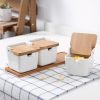 Household Ceramic Seasoning Jar Set Kitchen Supplies, Size: Two Pieces with Two Spoons - Image 5