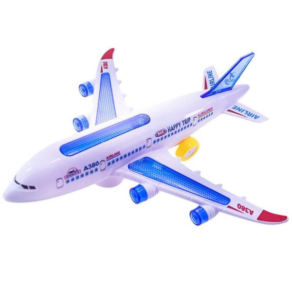 Model Airplane Toys Electric Flash Music Plane Kids Toy DIY Aircraft Gift - Image 2