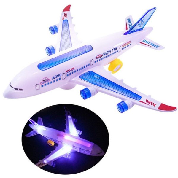 Model Airplane Toys Electric Flash Music Plane Kids Toy DIY Aircraft Gift - Image 3