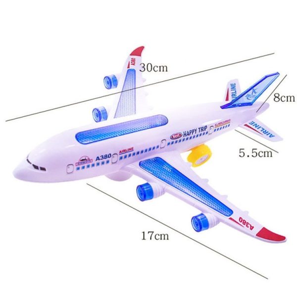 Model Airplane Toys Electric Flash Music Plane Kids Toy DIY Aircraft Gift - Image 5