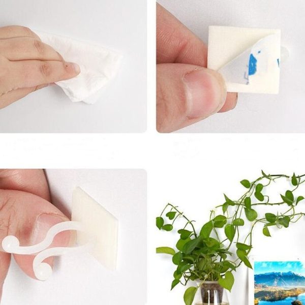 10 PCS Lulu Climbing Wall Fixer Vine Climbing Wall Sticking Hook, Size: Small (White) - Image 7