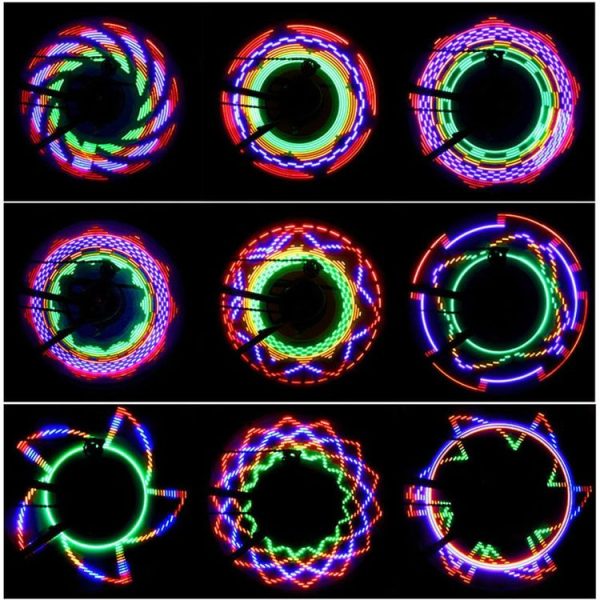 Bike Cycling Bicycle Tire Valve 32 Led Flash Spoke Wheel Light (32LEDs) - Image 2