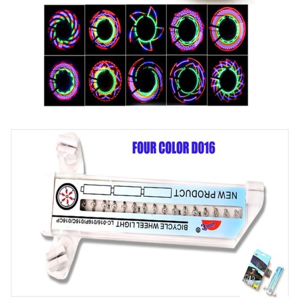 Bike Cycling Bicycle Tire Valve 32 Led Flash Spoke Wheel Light (32LEDs) - Image 4