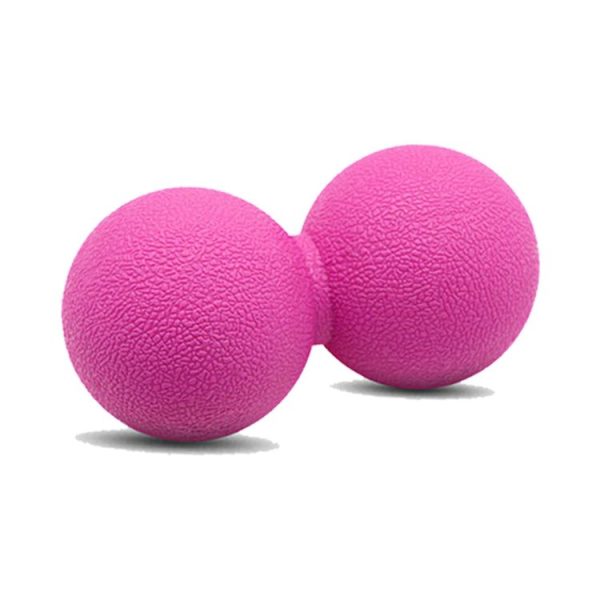 Silicone Elastic Fitness Massage Ball Yaga Ball (Rose Red) - Image 2