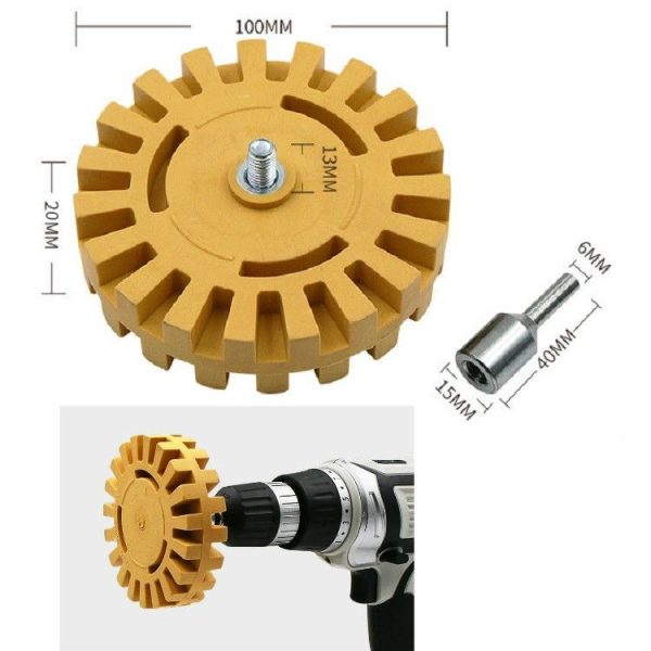 Pneumatic Rubber Removal Wheel Rubber Polishing Wheel Car Tire Polishing Wheel, Specification: 20mm (Thin Section) - Image 5