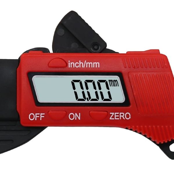 Plastic Electronic Digital Thickness Gauge Professional Construction Tools (Red) - Image 4
