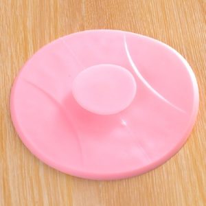 Wash Basin Silicone Floor Drain Cover Kitchen Pool Water Plug Bathroom Tray Sink Leak-proof Cover (Pink)