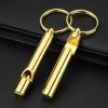 2 PCS Metal Whistle Bottle Opener Keychain Creative Multifunctional Key Ring Pendant, Color: Gold - Image 2