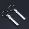 2 PCS Metal Whistle Bottle Opener Keychain Creative Multifunctional Key Ring Pendant, Color: Silver - Image 2