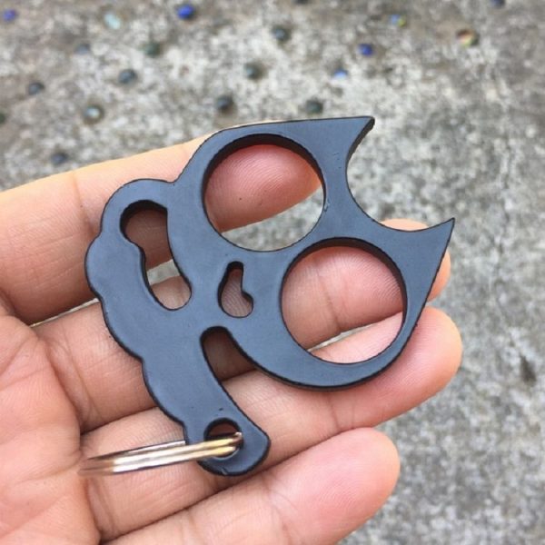 5 PCS Kitty Outdoor Metal Self-defense Keychain Outdoor Self-defense Window Breaking Tool, Size: 0.45 x 5.3 x 6.1 cm (Gold) - Image 4
