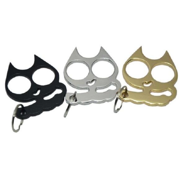 5 PCS Kitty Outdoor Metal Self-defense Keychain Outdoor Self-defense Window Breaking Tool, Size: 0.45 x 5.3 x 6.1 cm (Gold) - Image 5