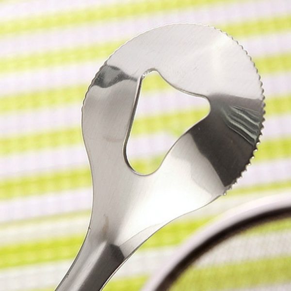 Stainless Steel Fried Food Drain Net Spoon with Clip - Image 4
