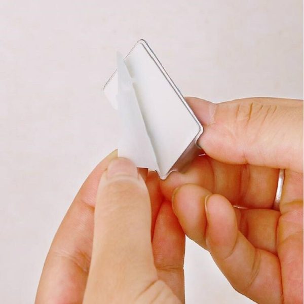 16 PCS Fine Hook Wall Free Punch Hook Stainless Steel Kitchen Bathroom Glue Hook Coat Hook - Image 5