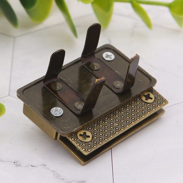 Luggage Hardware Accessories Female Bag Lock Buckle (Light Gold) - Image 4