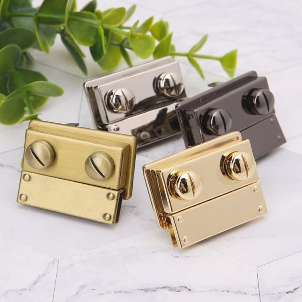 Luggage Hardware Accessories Female Bag Lock Buckle (Light Gold) - Image 5