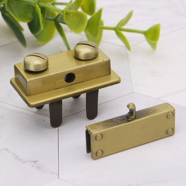 Luggage Hardware Accessories Female Bag Lock Buckle (Light Gold) - Image 6