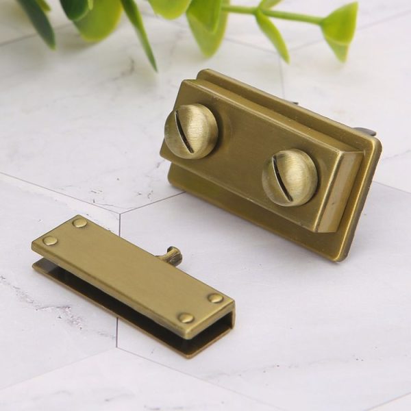 Luggage Hardware Accessories Female Bag Lock Buckle (Light Gold) - Image 7