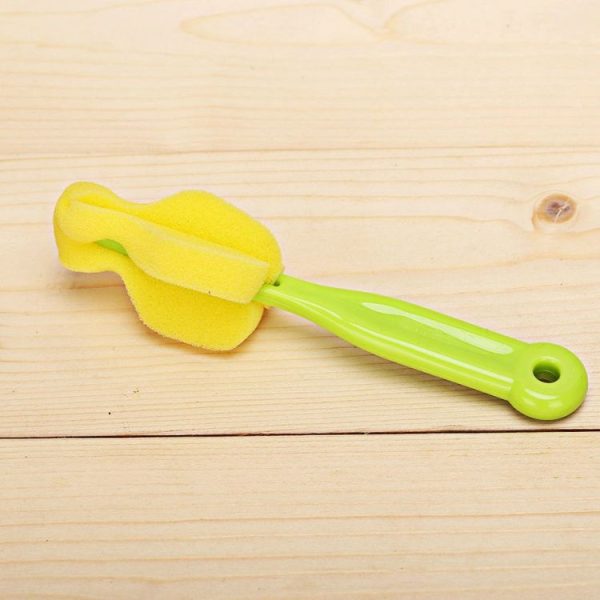 10 PCS Sponge Nipple Brush Bottle Brush Cleaning Brush Cup Brush Household Cleaning Equipment (Green)