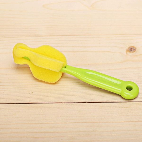 10 PCS Sponge Nipple Brush Bottle Brush Cleaning Brush Cup Brush Household Cleaning Equipment (Green) - Image 2