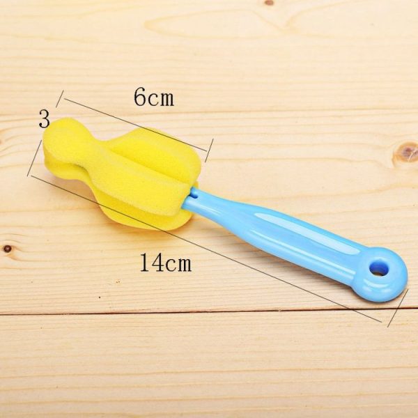 10 PCS Sponge Nipple Brush Bottle Brush Cleaning Brush Cup Brush Household Cleaning Equipment (Green) - Image 3
