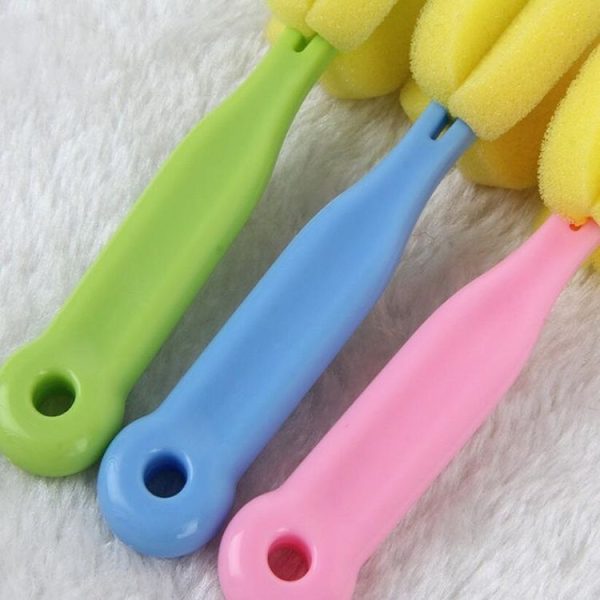 10 PCS Sponge Nipple Brush Bottle Brush Cleaning Brush Cup Brush Household Cleaning Equipment (Green) - Image 4