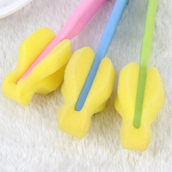 10 PCS Sponge Nipple Brush Bottle Brush Cleaning Brush Cup Brush Household Cleaning Equipment (Green) - Image 5