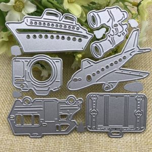 6 In 1 Aircraft Ship Cutter Die Scrapbook Photo Album Embossing Knife Die