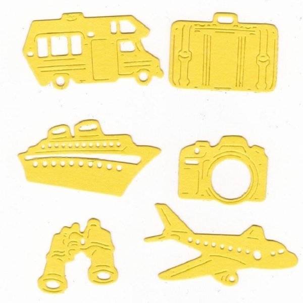 6 In 1 Aircraft Ship Cutter Die Scrapbook Photo Album Embossing Knife Die - Image 3