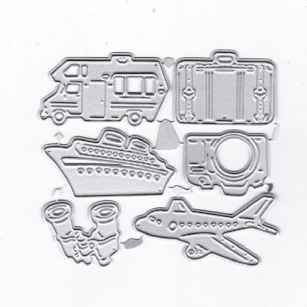 6 In 1 Aircraft Ship Cutter Die Scrapbook Photo Album Embossing Knife Die - Image 5