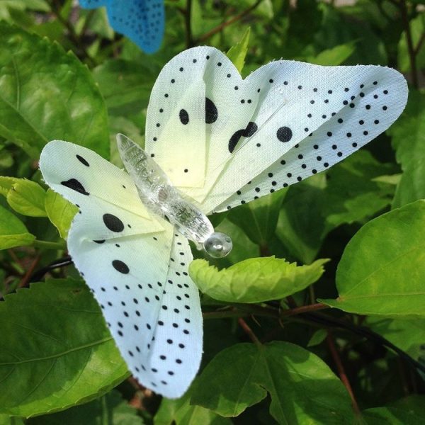 Solar Powered Butterfly Fiber Optic Fairy String Waterproof Christmas Outdoor Garden Holiday Lights, Size: 5m 20LEDs - Image 4