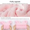 Coral Fleece Soft Absorbent Cat Ear Dry Hair Cap Thickened Adult Shower Cap (Pink) - Image 6