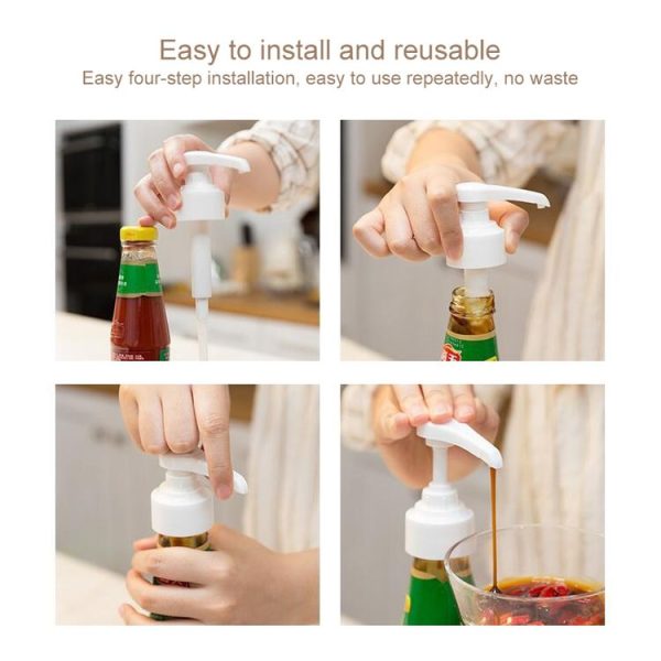 2pcs Household Fuel Consumption Quantitative Bottle Press Type Nozzle Pump Head (Black) - Image 10