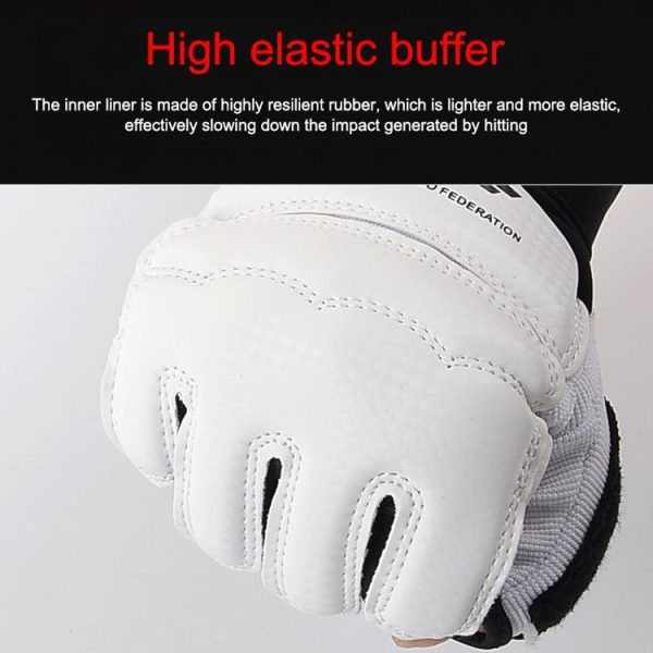 Half Fingers Adults Sandbag Training Boxing Gloves PU Leather Fitness Sparring Taekwondo Gloves, SIZE: L - Image 5