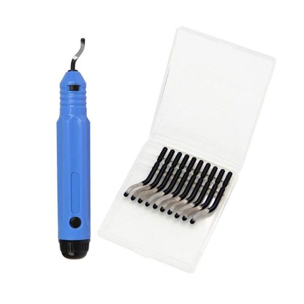 NB1100 Hand Deburr Trimming Knife Scraper, Style: Handle +10 Cutter Heads - Image 3